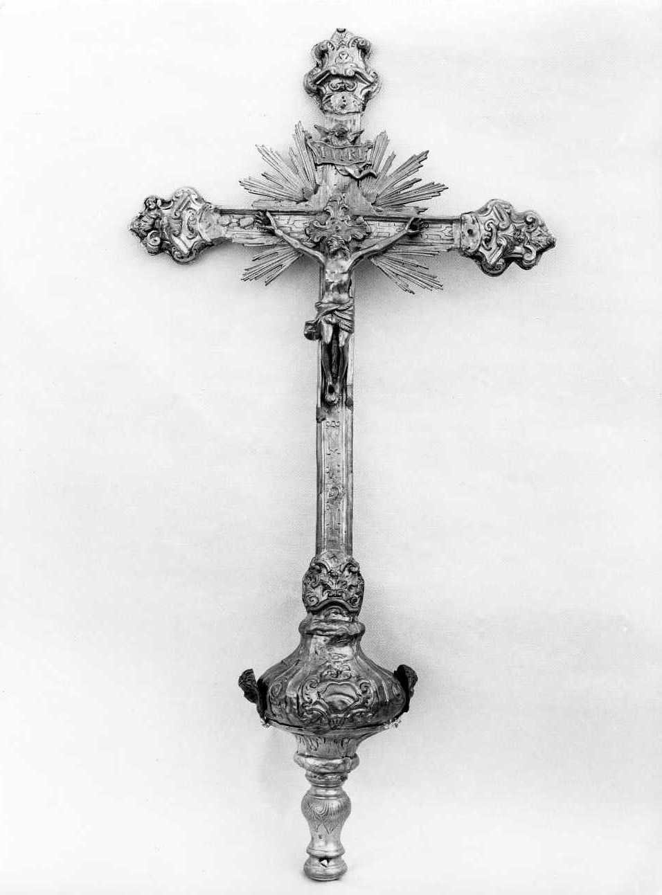 croce processionale - bottega napoletana (sec. XVIII)