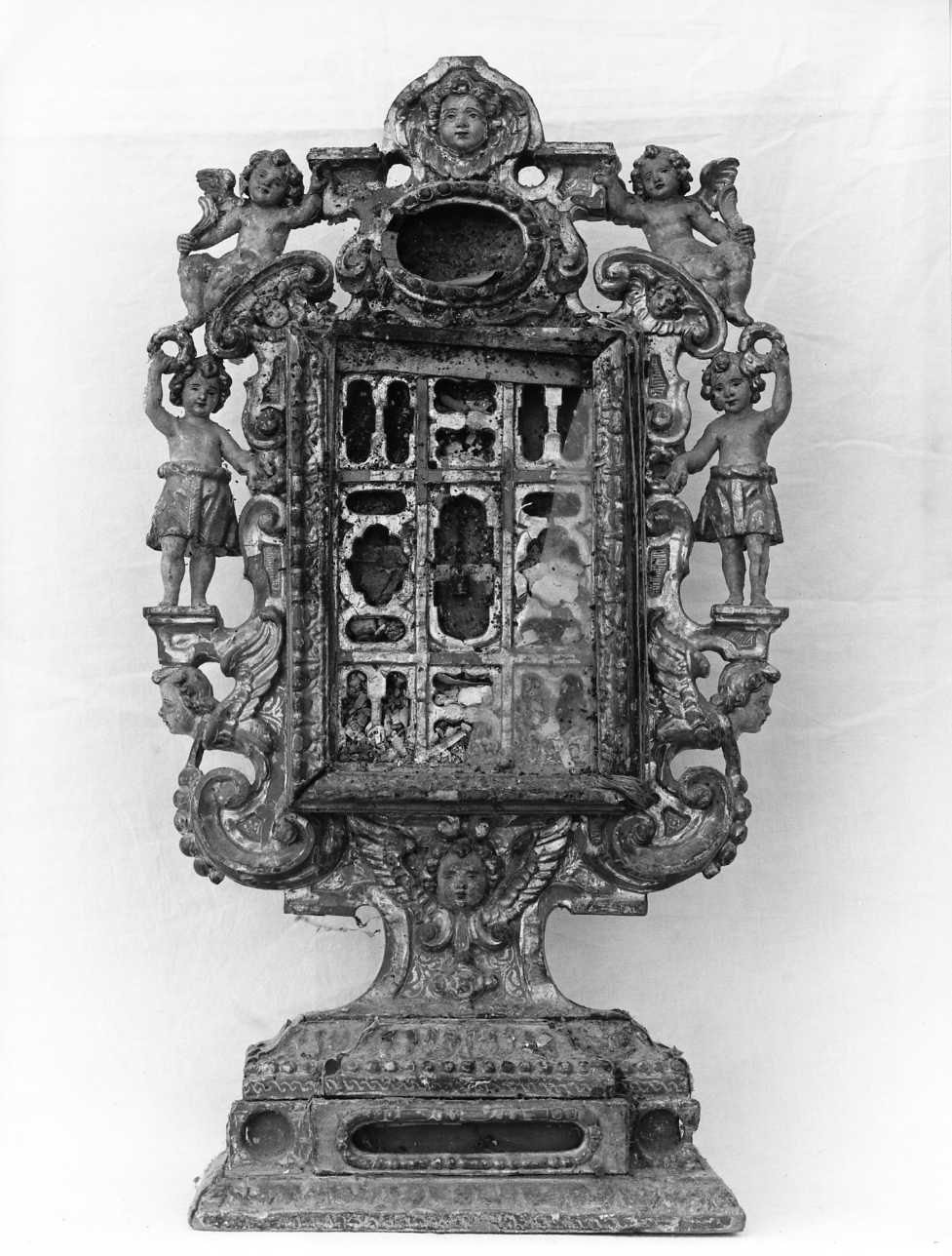 reliquiario - a tabella - bottega napoletana (sec. XVII)