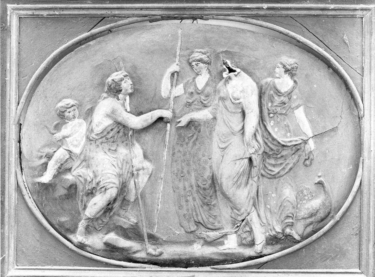 Giudizio di Paride (rilievo) - bottega Italia meridionale (secc. XVIII/ XIX)