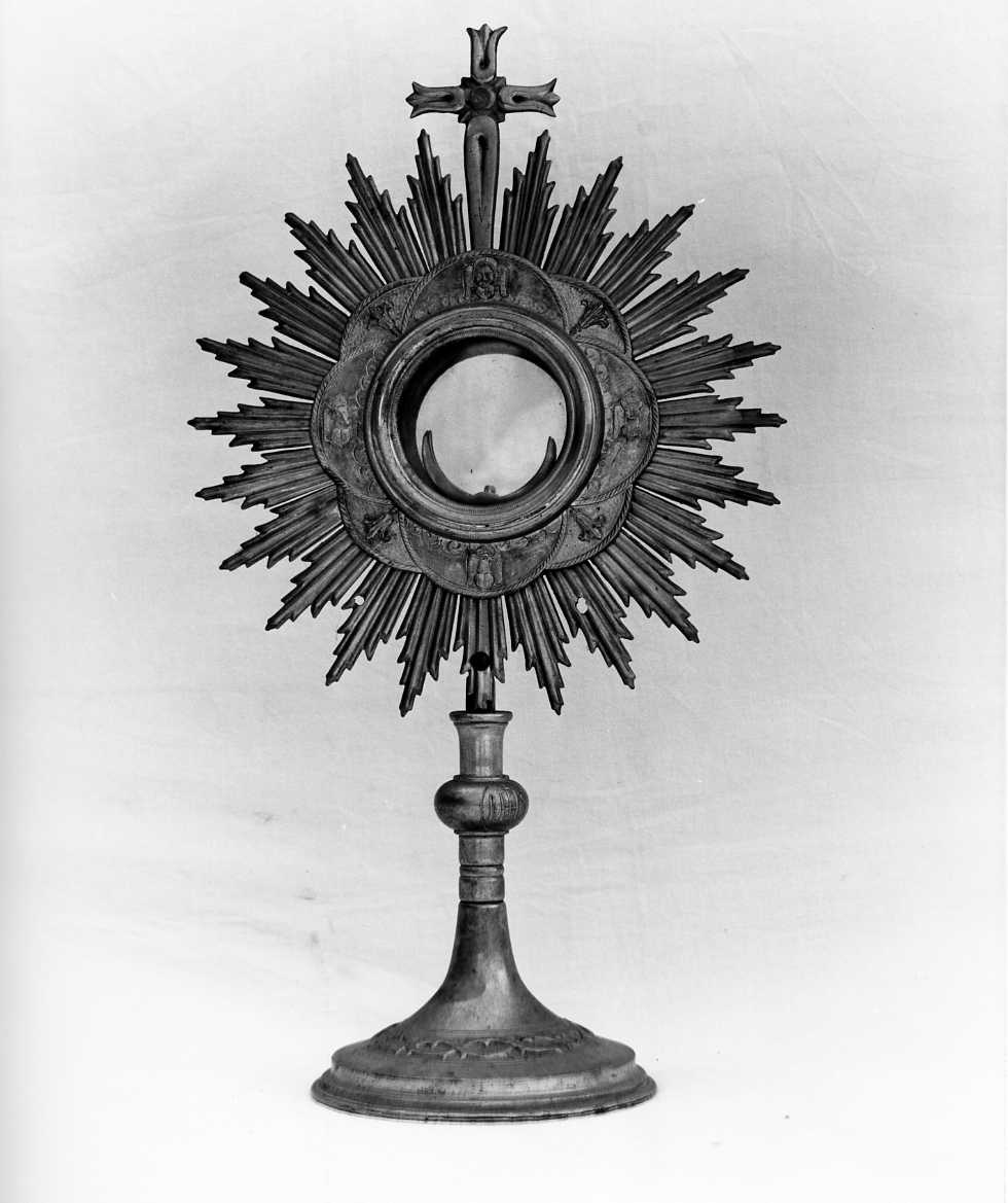 ostensorio - a raggiera - bottega Italia meridionale (secc. XIX/ XX)