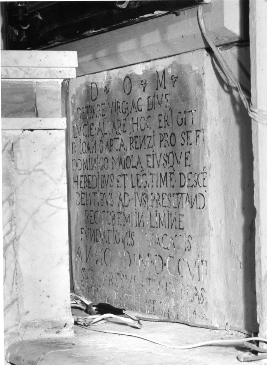 lapide - bottega molisana (sec. XVIII)