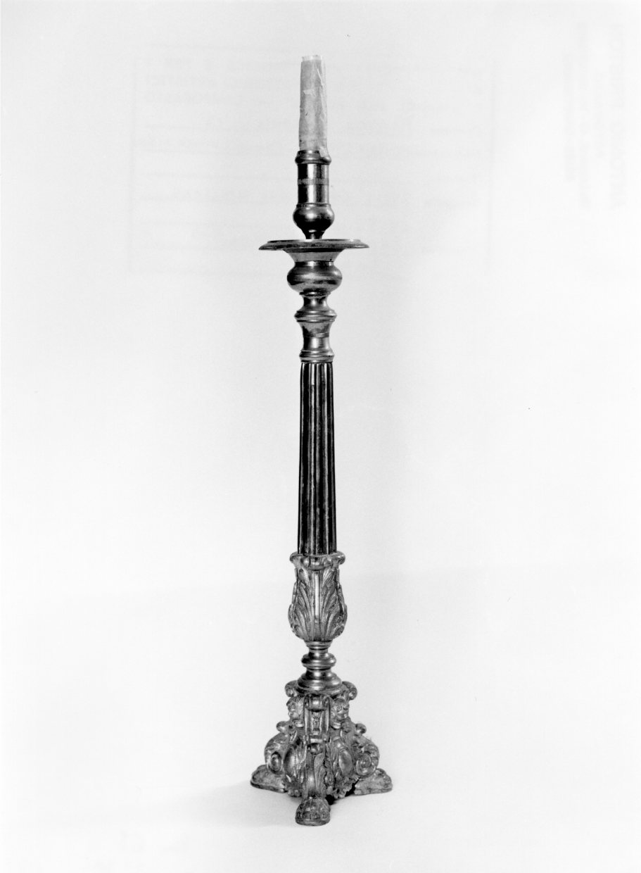 candeliere d'altare - bottega Italia meridionale (fine sec. XIX)