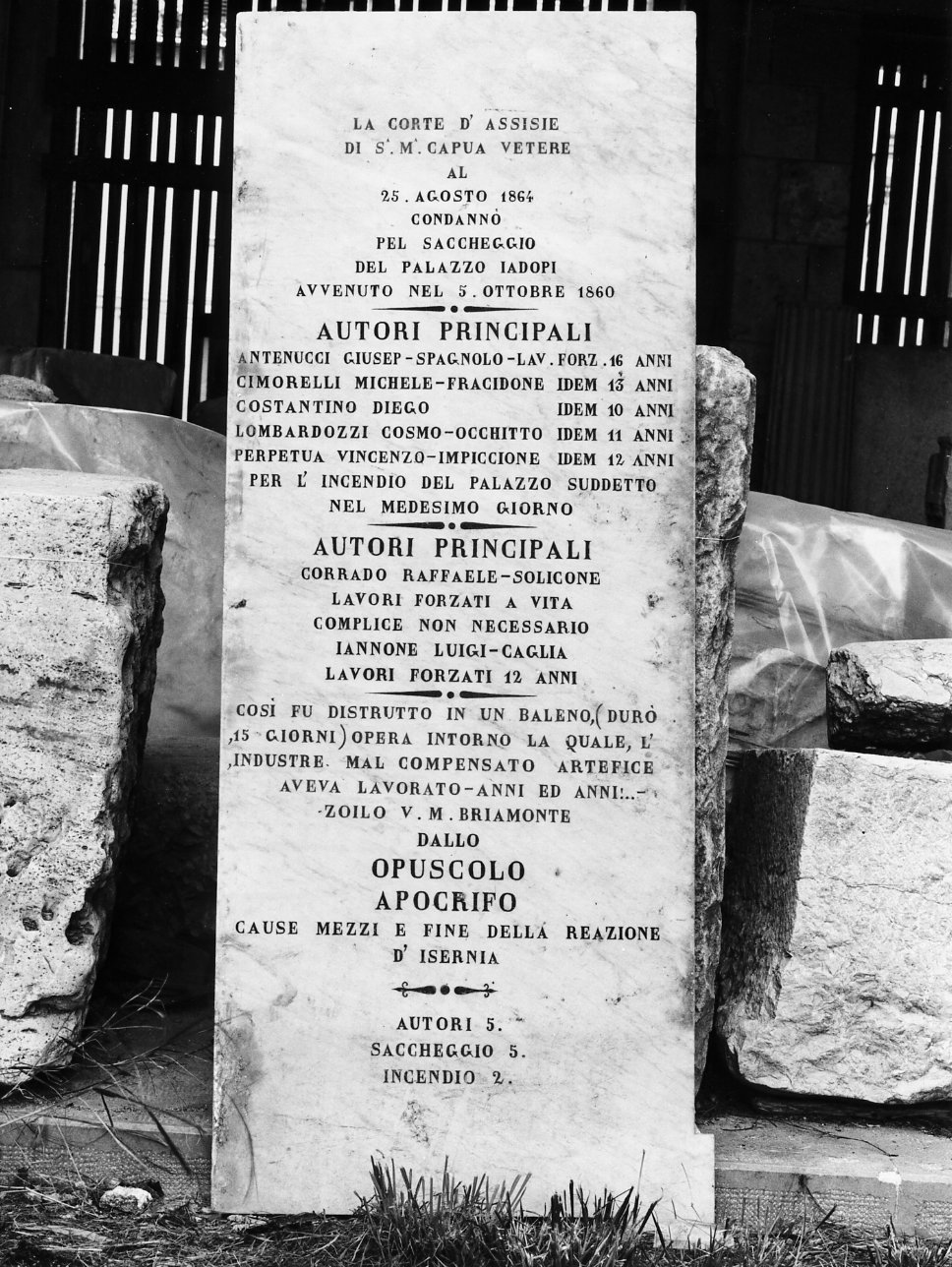 lapide - bottega molisana (sec. XIX)