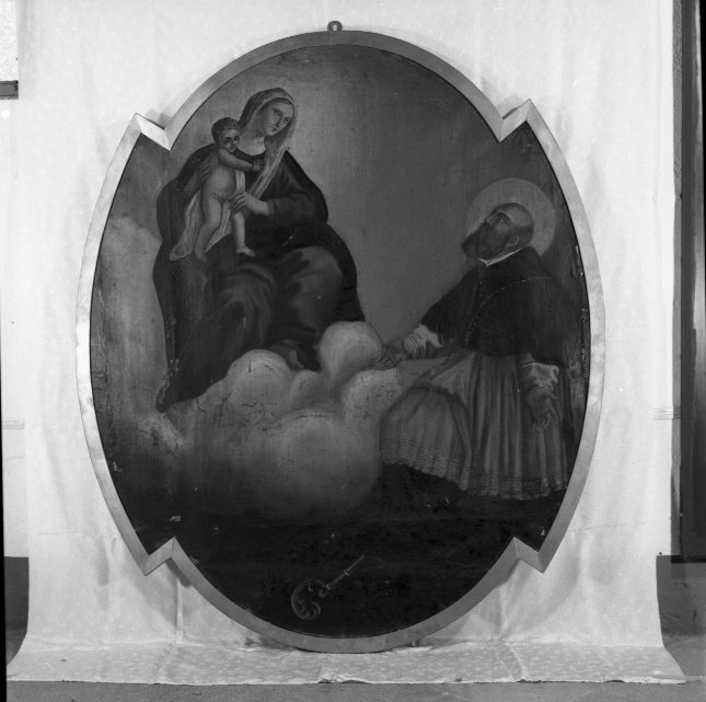 Madonna con Bambino e S. Francesco di Sales (dipinto, opera isolata) - ambito molisano (sec. XIX)