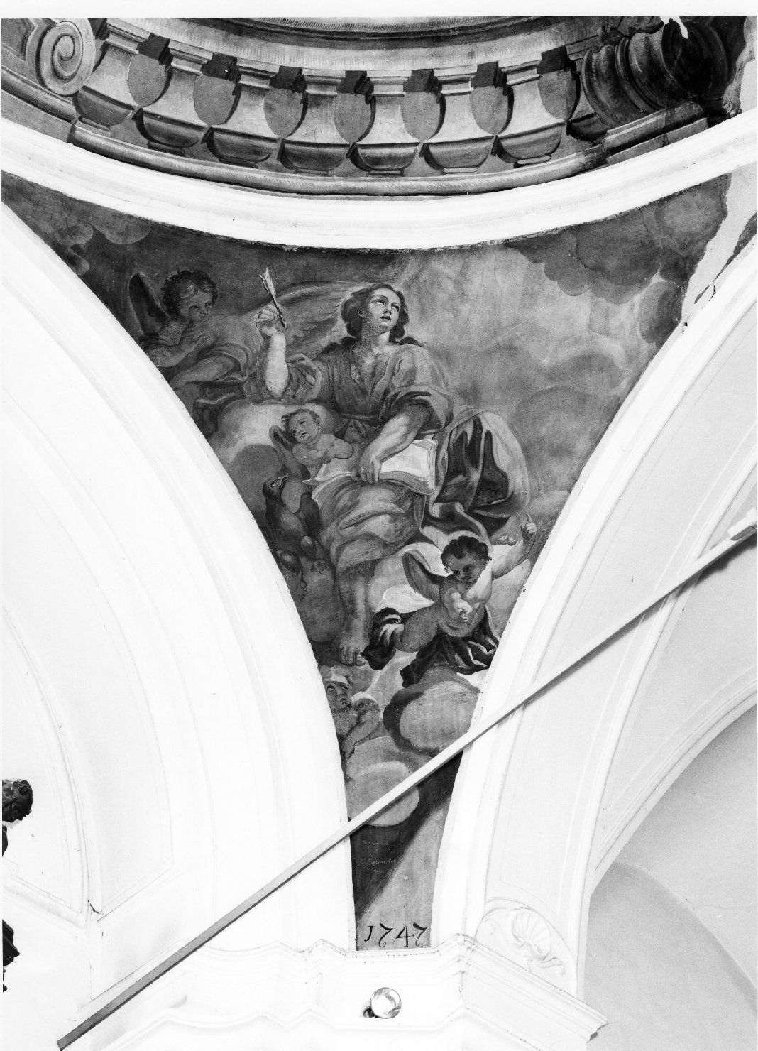 San Giovanni Evangelista (dipinto, elemento d'insieme) di Gamba Paolo (metà sec. XVIII)