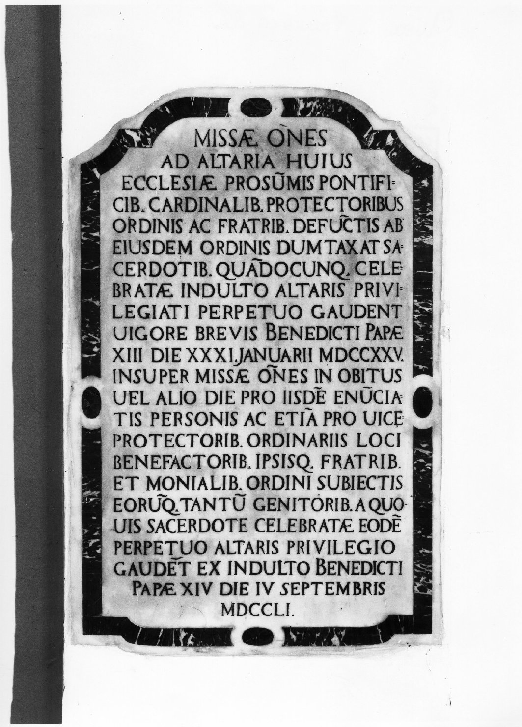 lapide, opera isolata - bottega Italia meridionale (sec. XVIII)