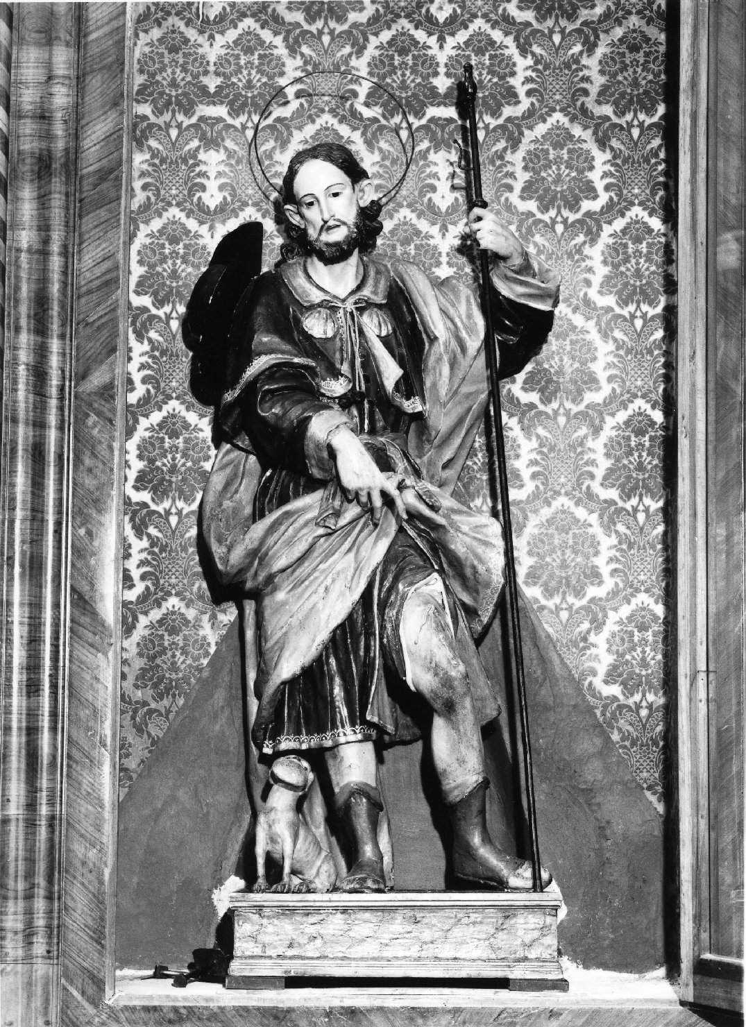 San Rocco (statua, opera isolata) di Di Zinno Paolo Saverio (sec. XVIII)