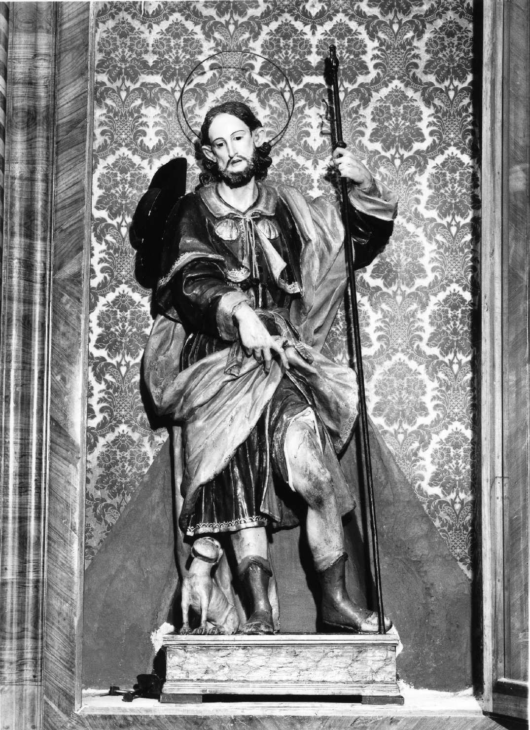 San Rocco (statua, opera isolata) di Di Zinno Paolo Saverio (sec. XVIII)