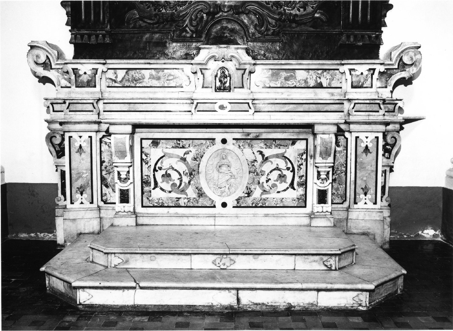 altare, elemento d'insieme - bottega napoletana (sec. XVIII)