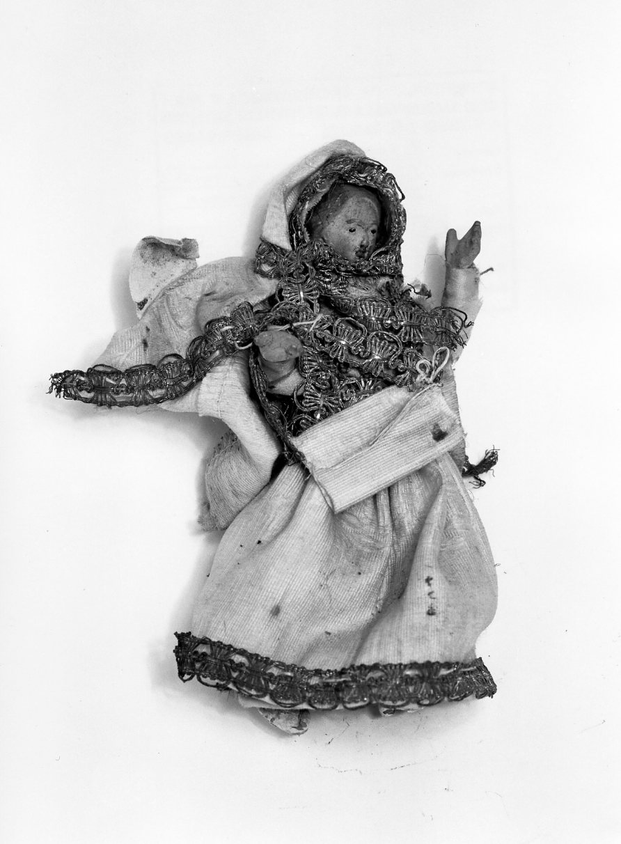 sposa, figura femminile (statuetta di presepio, elemento d'insieme) - bottega Italia meridionale (fine/inizio secc. XIX/ XX)
