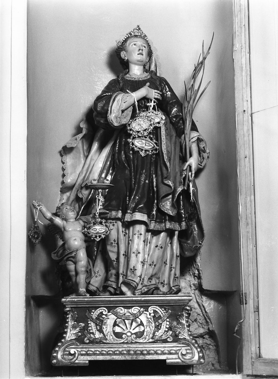 Santa Lucia (statua processionale, opera isolata) di Falcucci Gabriele (fine sec. XIX)