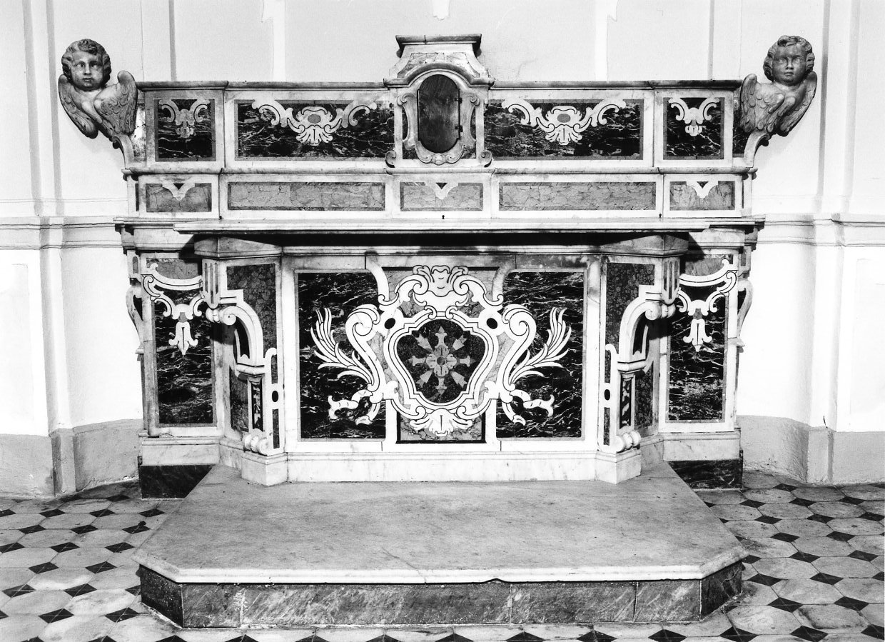 altare, elemento d'insieme - bottega napoletana (sec. XVIII)
