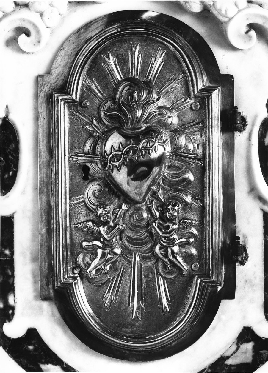 sportello di tabernacolo, elemento d'insieme di Monogrammista L. D (attribuito) (sec. XIX)