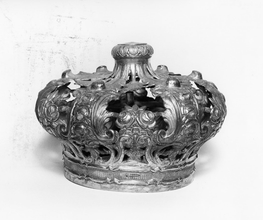 corona da statua, opera isolata - bottega Italia meridionale (sec. XIX)