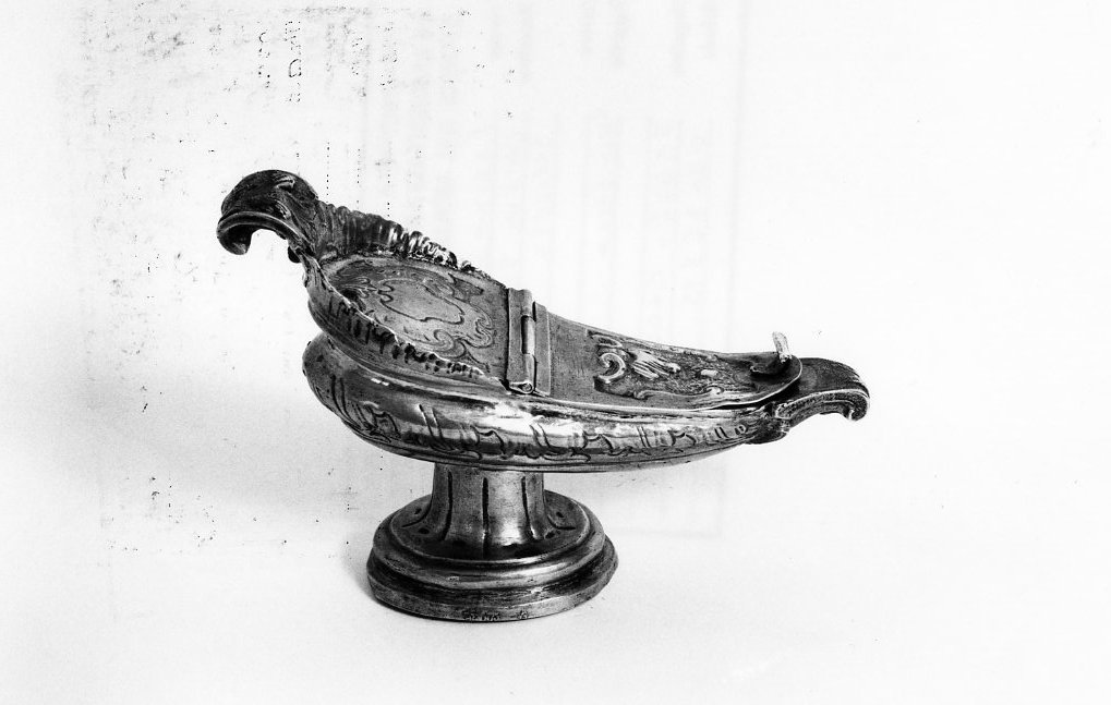navicella portaincenso, opera isolata - bottega napoletana (sec. XVIII)