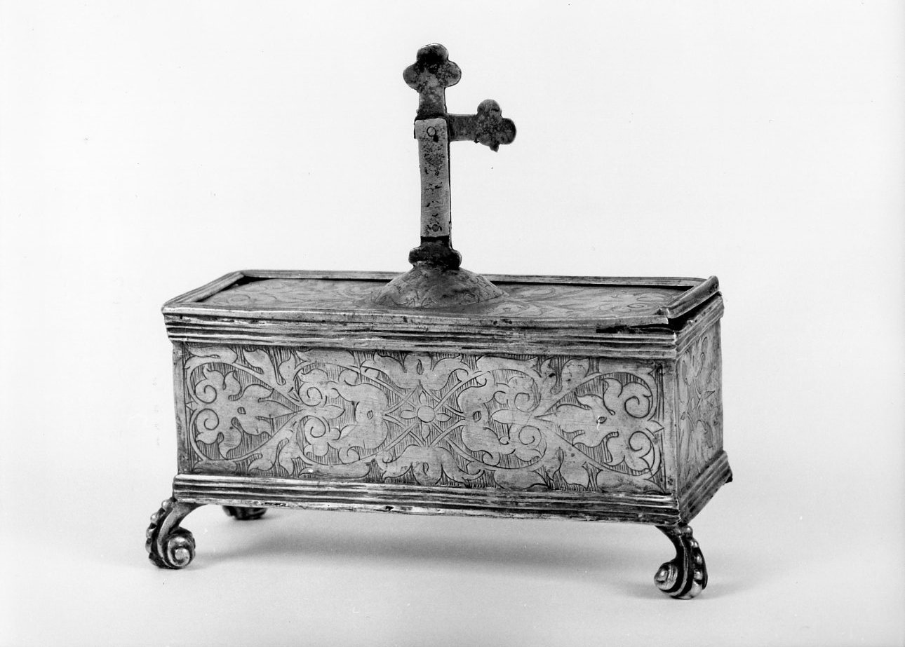 reliquiario a teca - bottega Italia meridionale (secc. XVII/ XVIII)