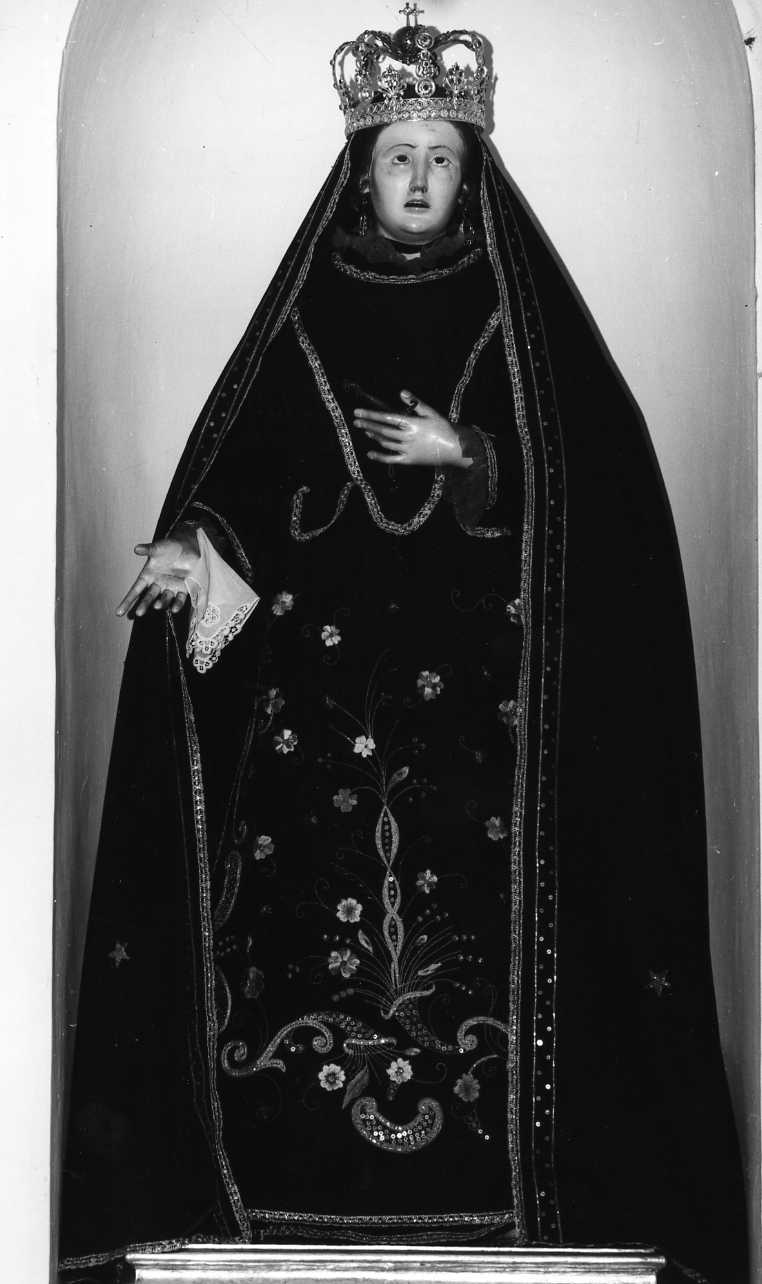 Madonna Addolorata (statua, opera isolata) - ambito Italia meridionale (fine/inizio secc. XIX/ XX)