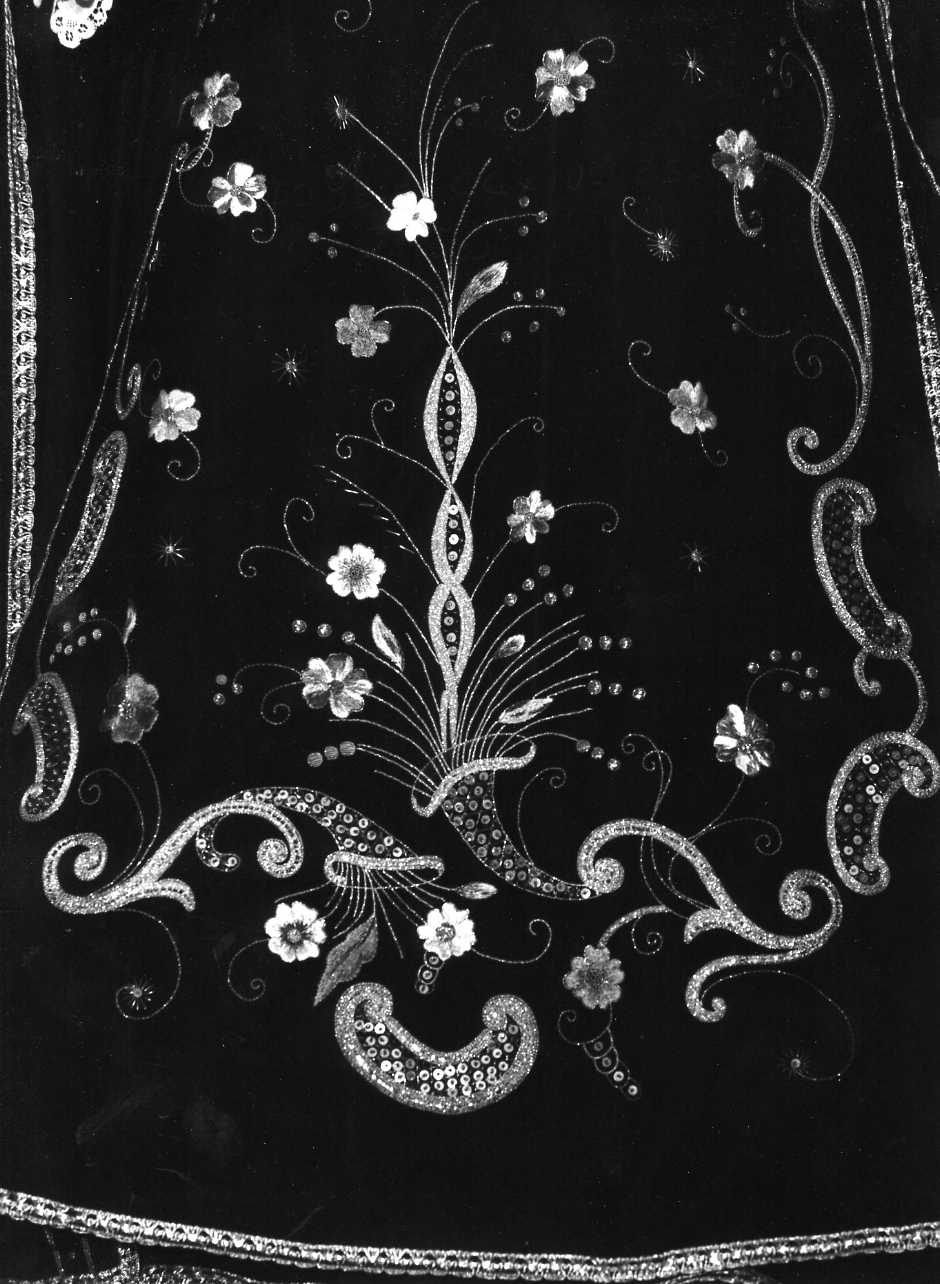 veste da statua, elemento d'insieme - manifattura Italia meridionale (fine/inizio secc. XIX/ XX)