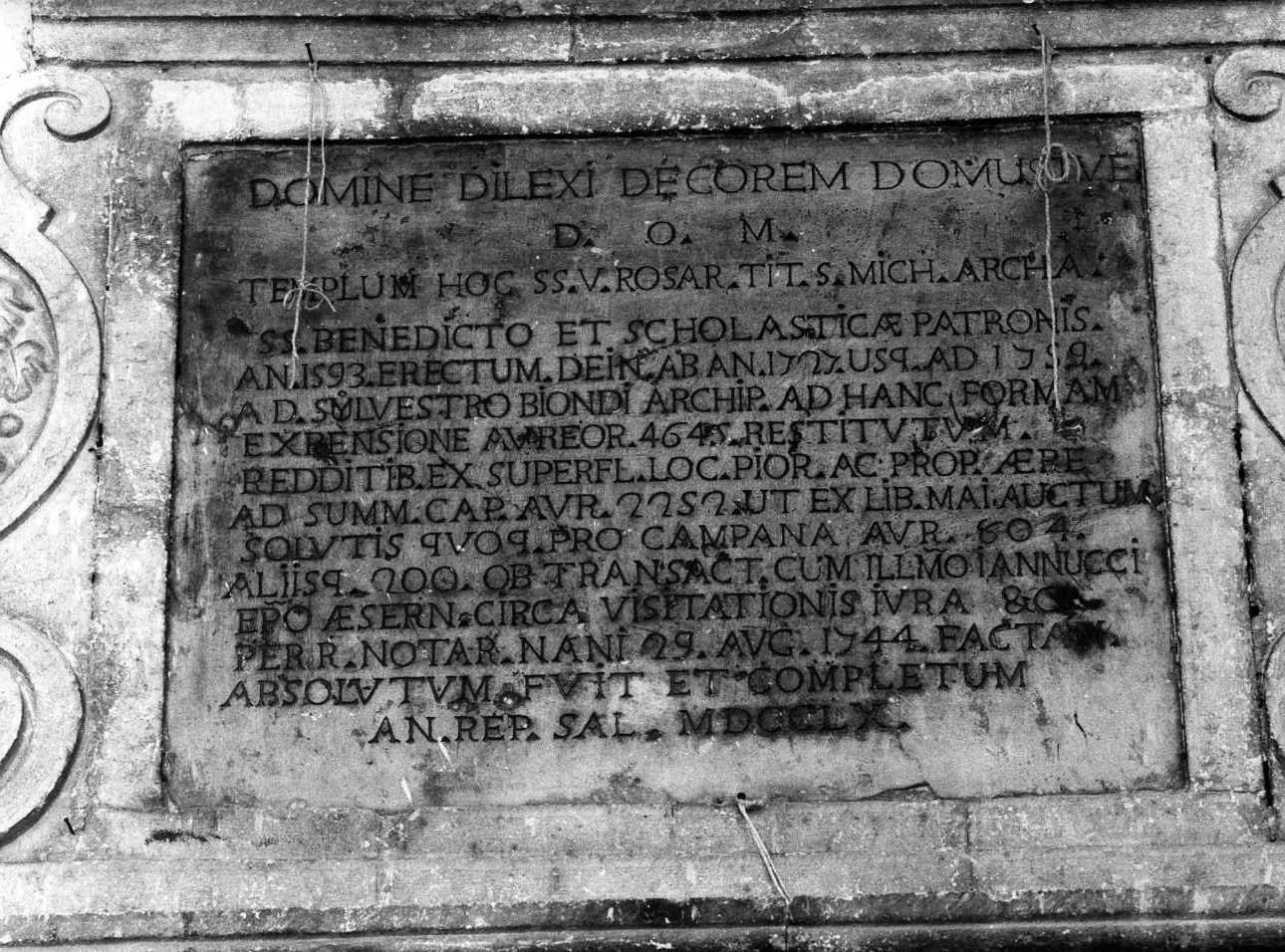 lapide documentaria - bottega napoletana (sec. XVIII)