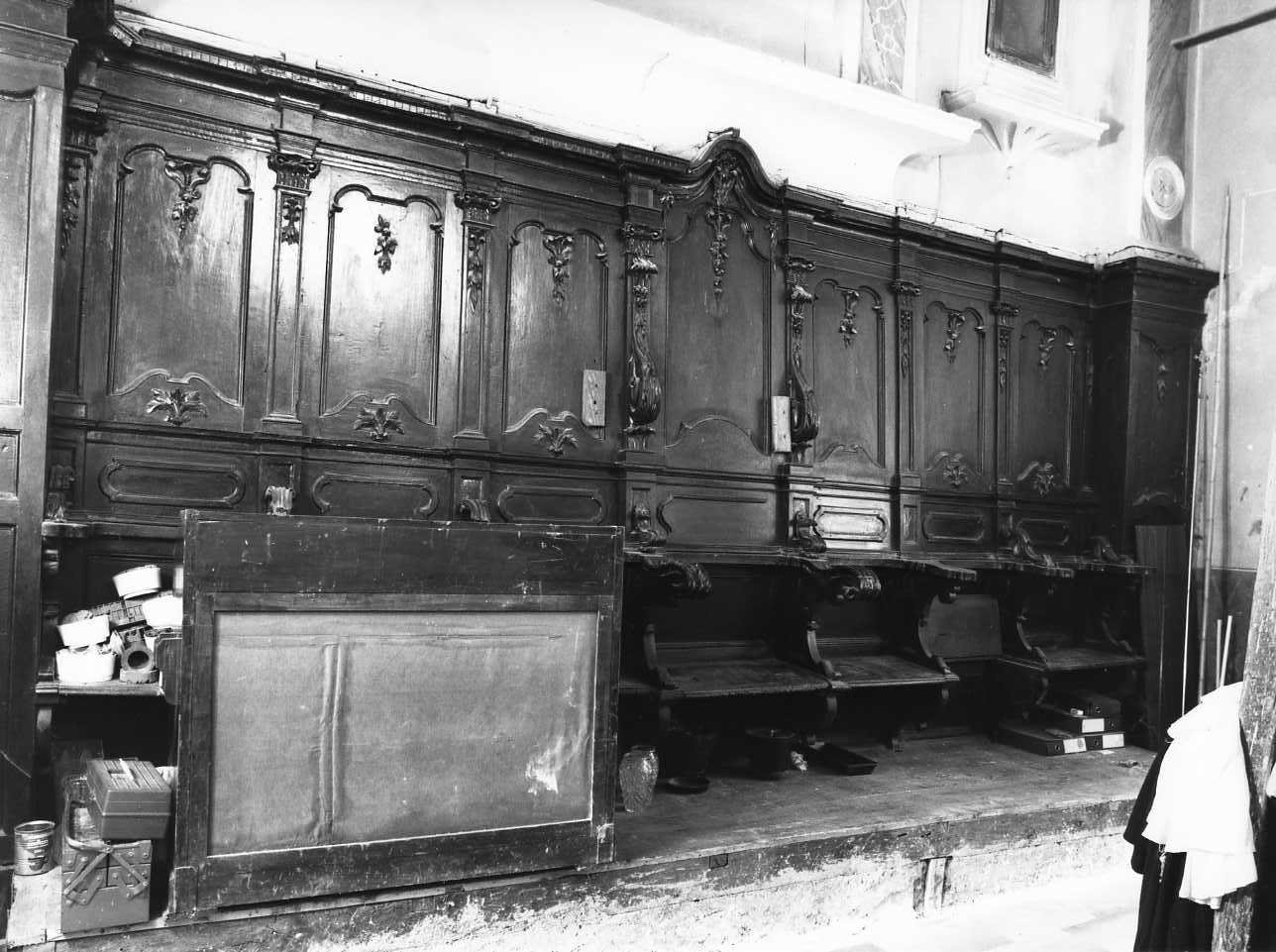 stalli del coro - bottega napoletana (seconda metà sec. XVIII)