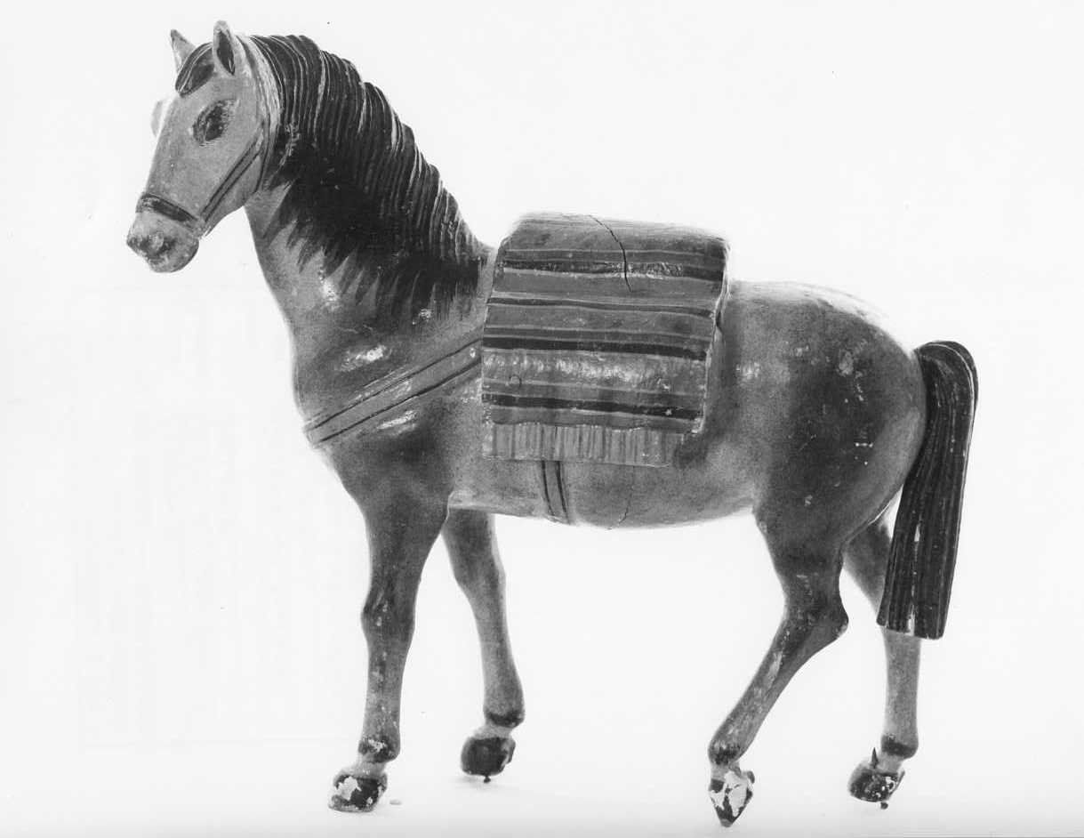 cavallo (statuetta di presepio, serie) - bottega napoletana (sec. XVIII)