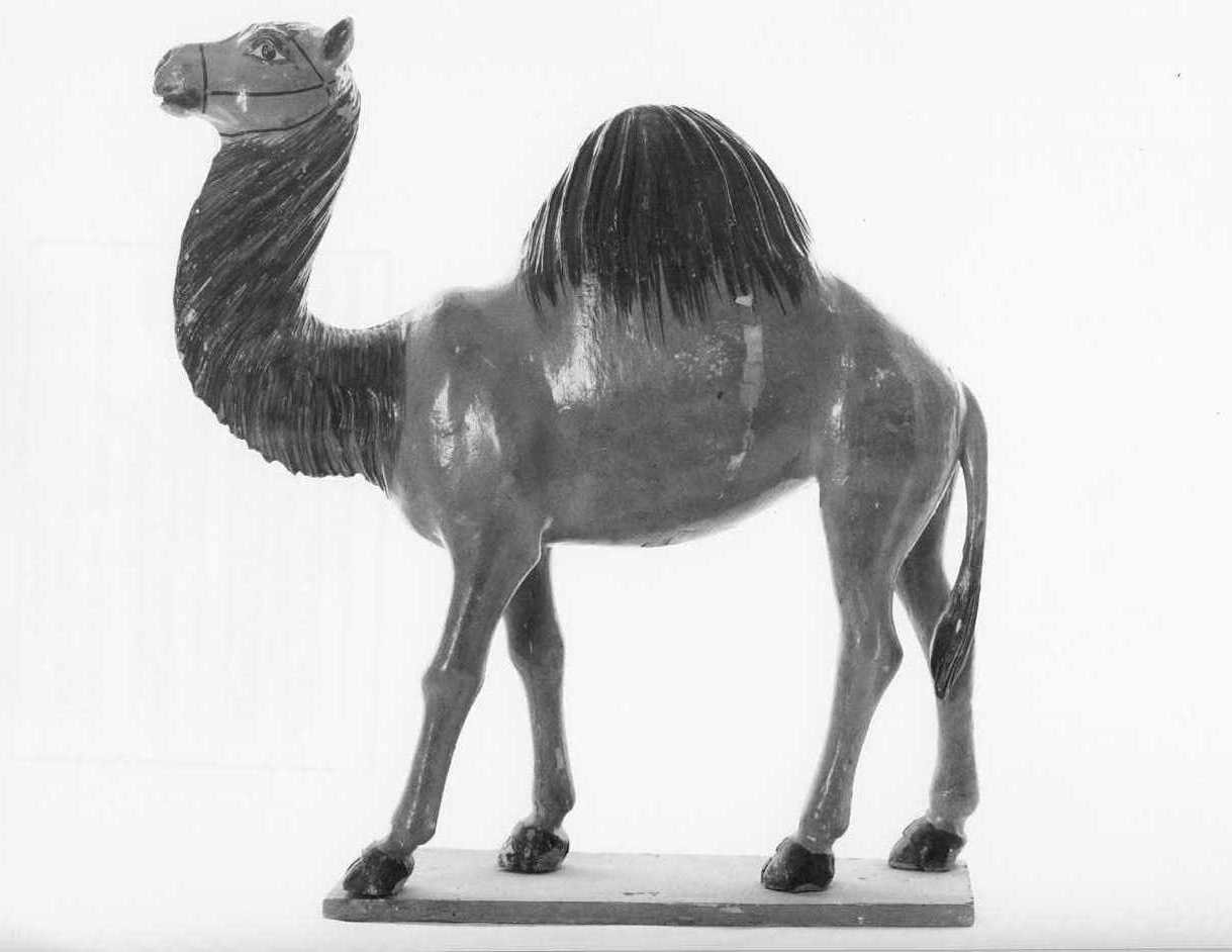 dromedario (statuetta di presepio, serie) - bottega napoletana (sec. XVIII)