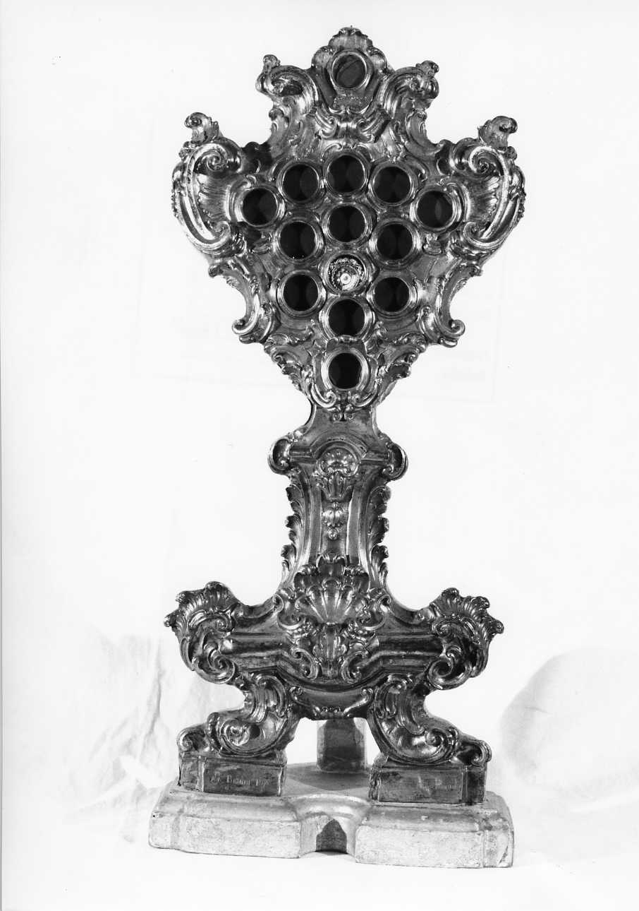 reliquiario - a ostensorio - bottega napoletana (sec. XVIII)