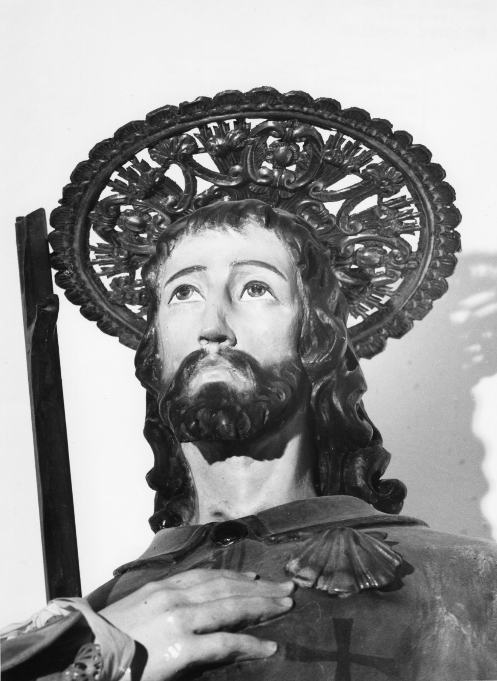aureola di immagine sacra - bottega molisana (sec. XIX)