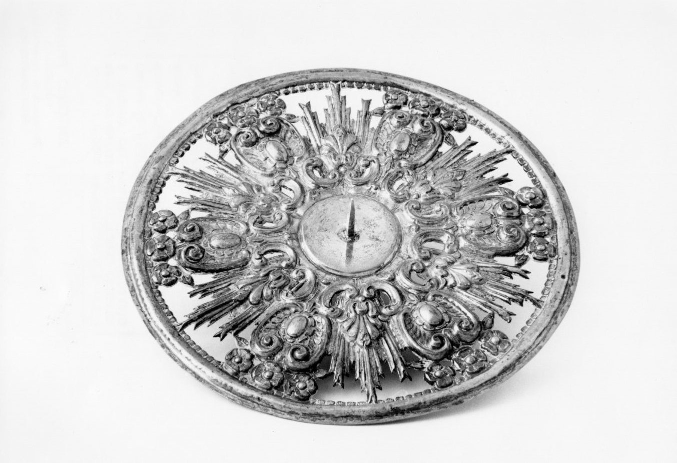 aureola di immagine sacra - bottega molisana (sec. XVIII)