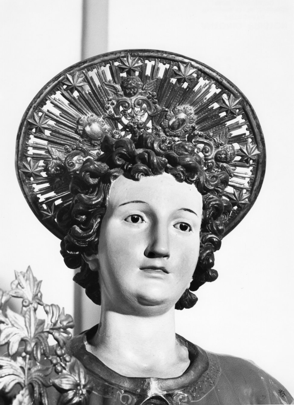 aureola di immagine sacra - bottega molisana (sec. XIX)