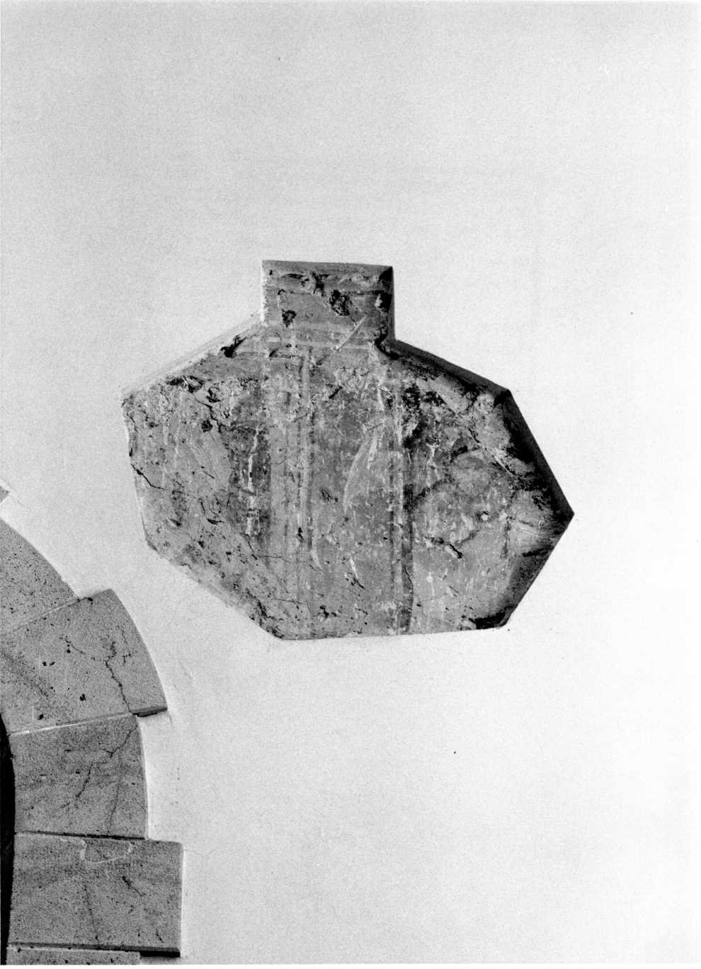 dipinto, frammento - ambito molisano (?) (secc. XII/ XIX)