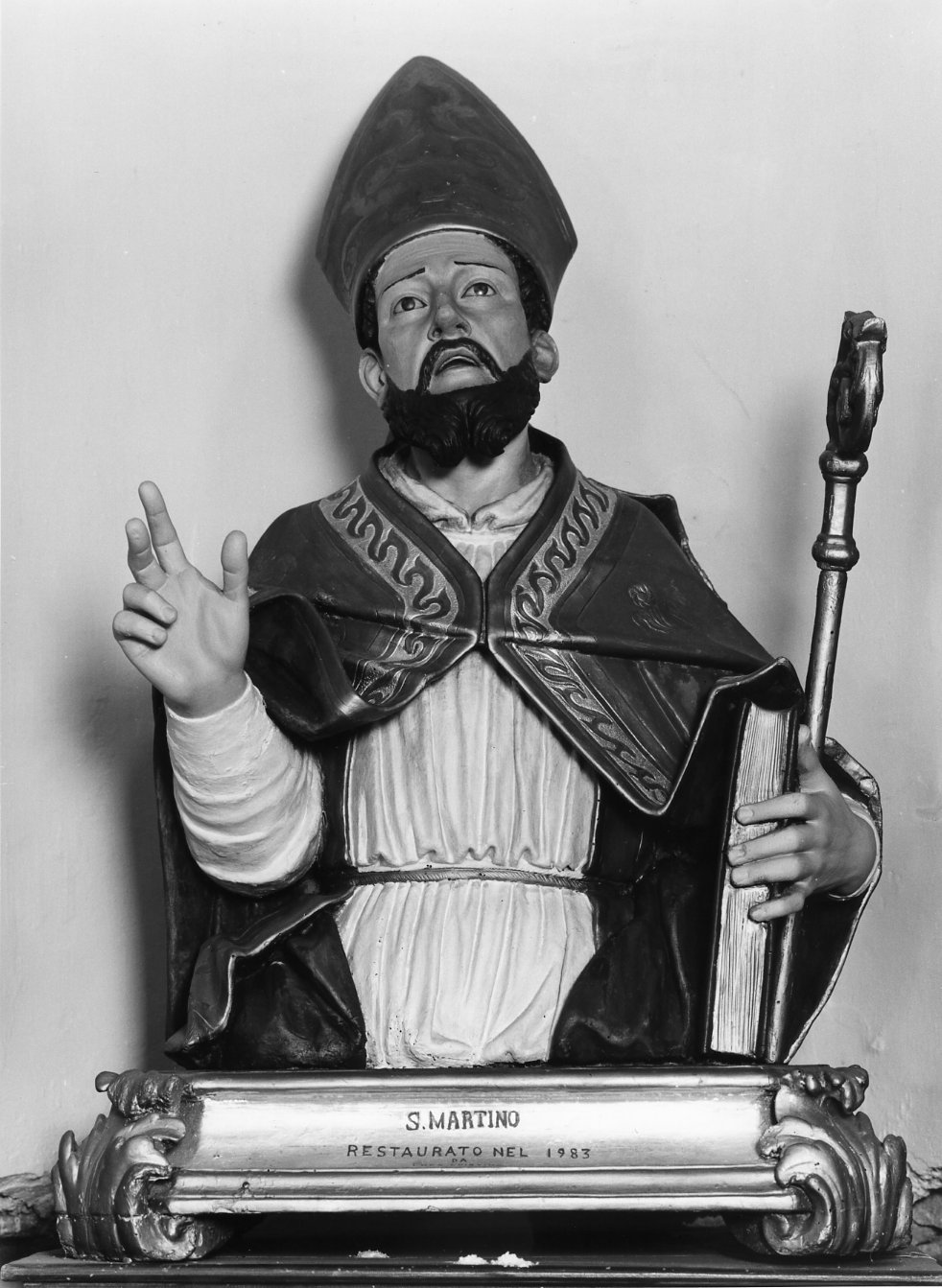 San Martino di Tours (busto) - bottega molisana (prima metà sec. XVIII)