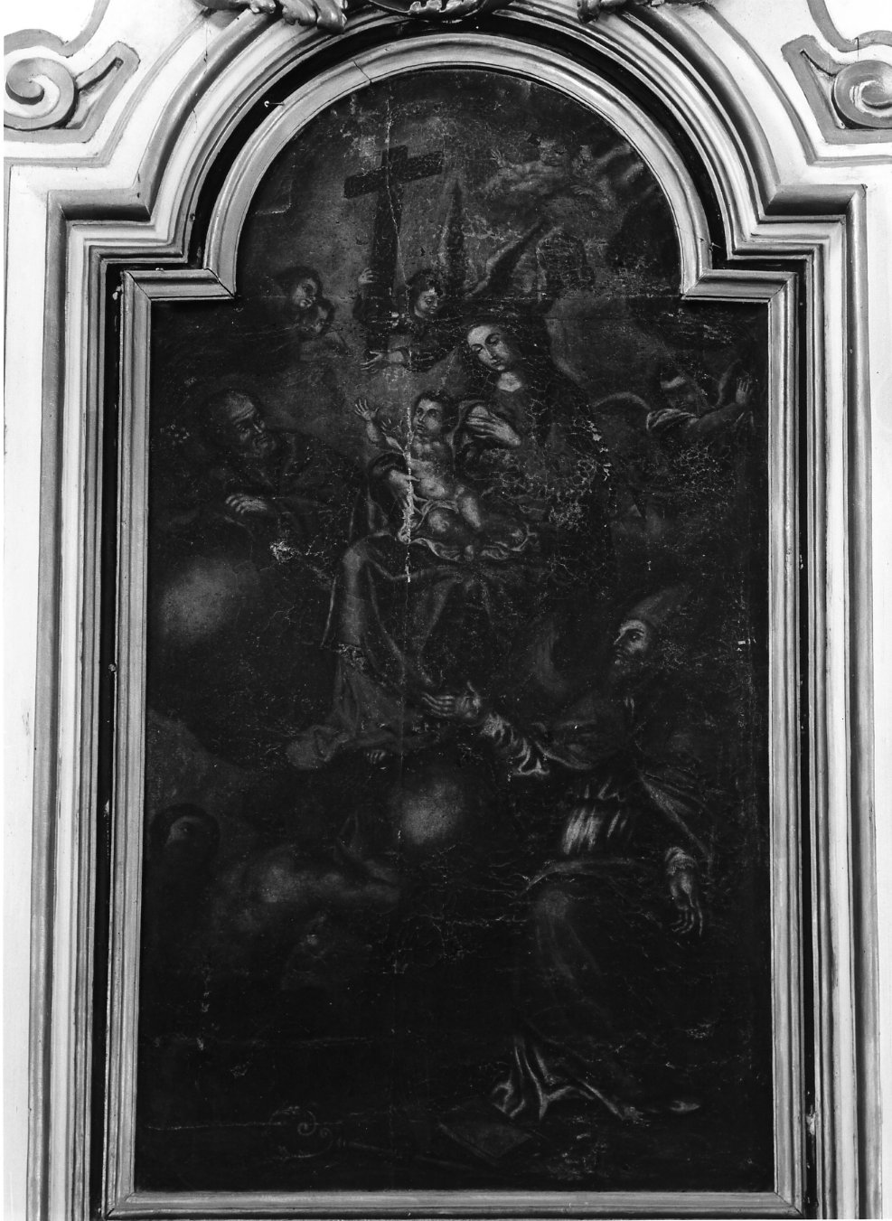 Madonna con Bambino e i Santi Giuseppe e Martino (dipinto) - ambito Italia meridionale (seconda metà sec. XVII)