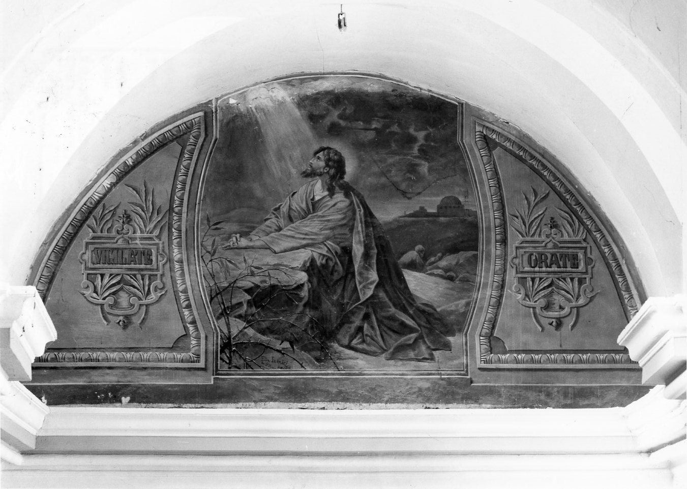 Orazione nell'orto del Getsemani (dipinto) di Irmici Elia (sec. XX)