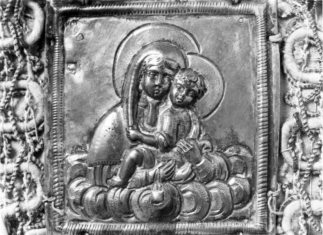Madonna con Bambino (placchetta) - bottega napoletana (sec. XIX)