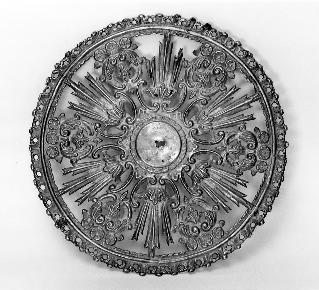 aureola di statua - bottega napoletana (fine/inizio secc. XIX/ XX)