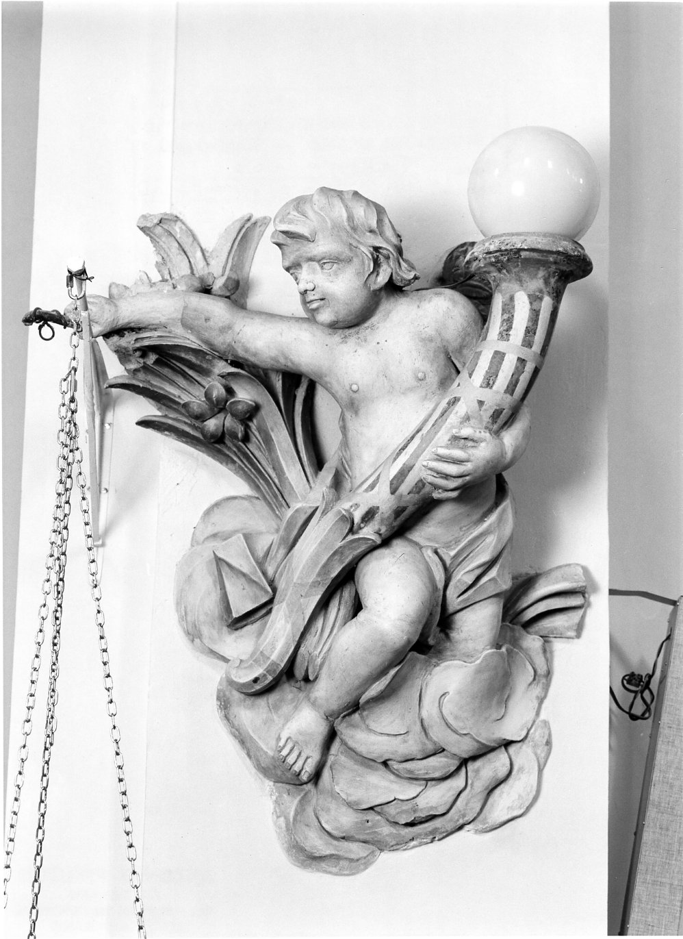 candelabro, opera isolata - bottega molisana (secc. XVIII/ XIX)