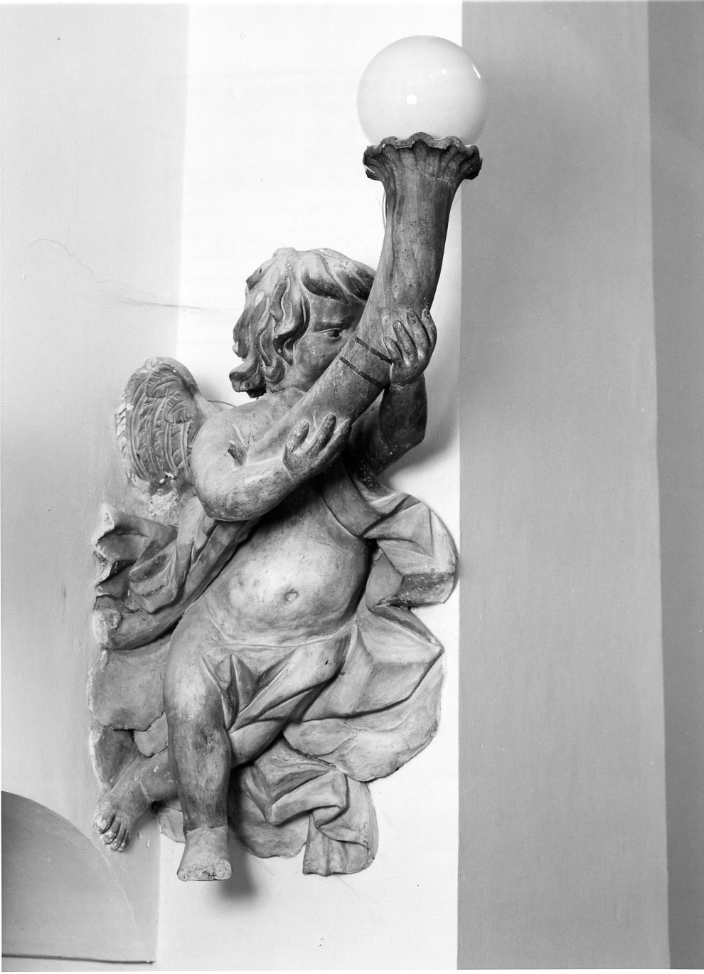 candelabro, opera isolata - bottega molisana (secc. XVIII/ XIX)