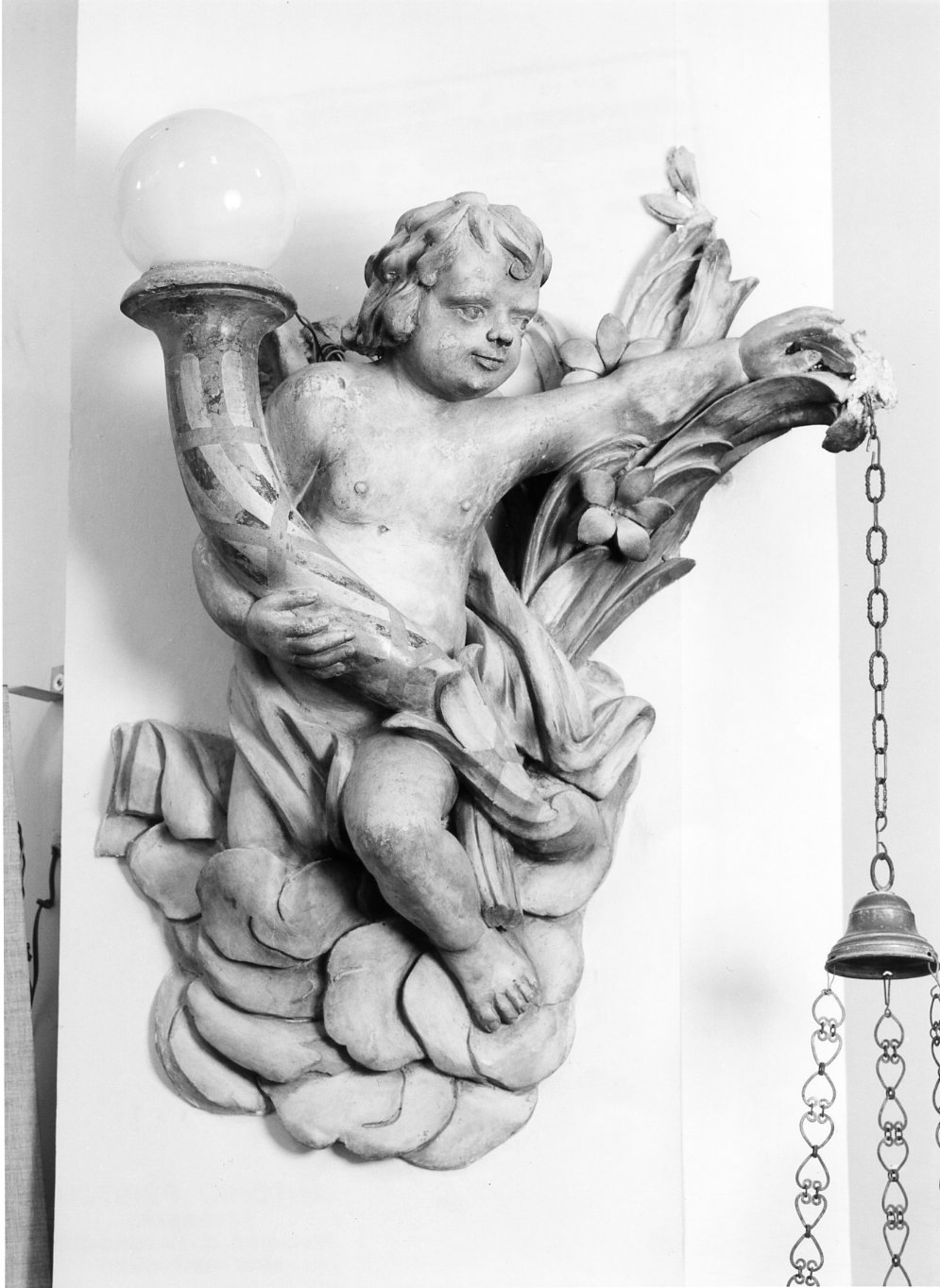 candelabro, opera isolata - bottega molisana (secc. XVIII/ XIX)