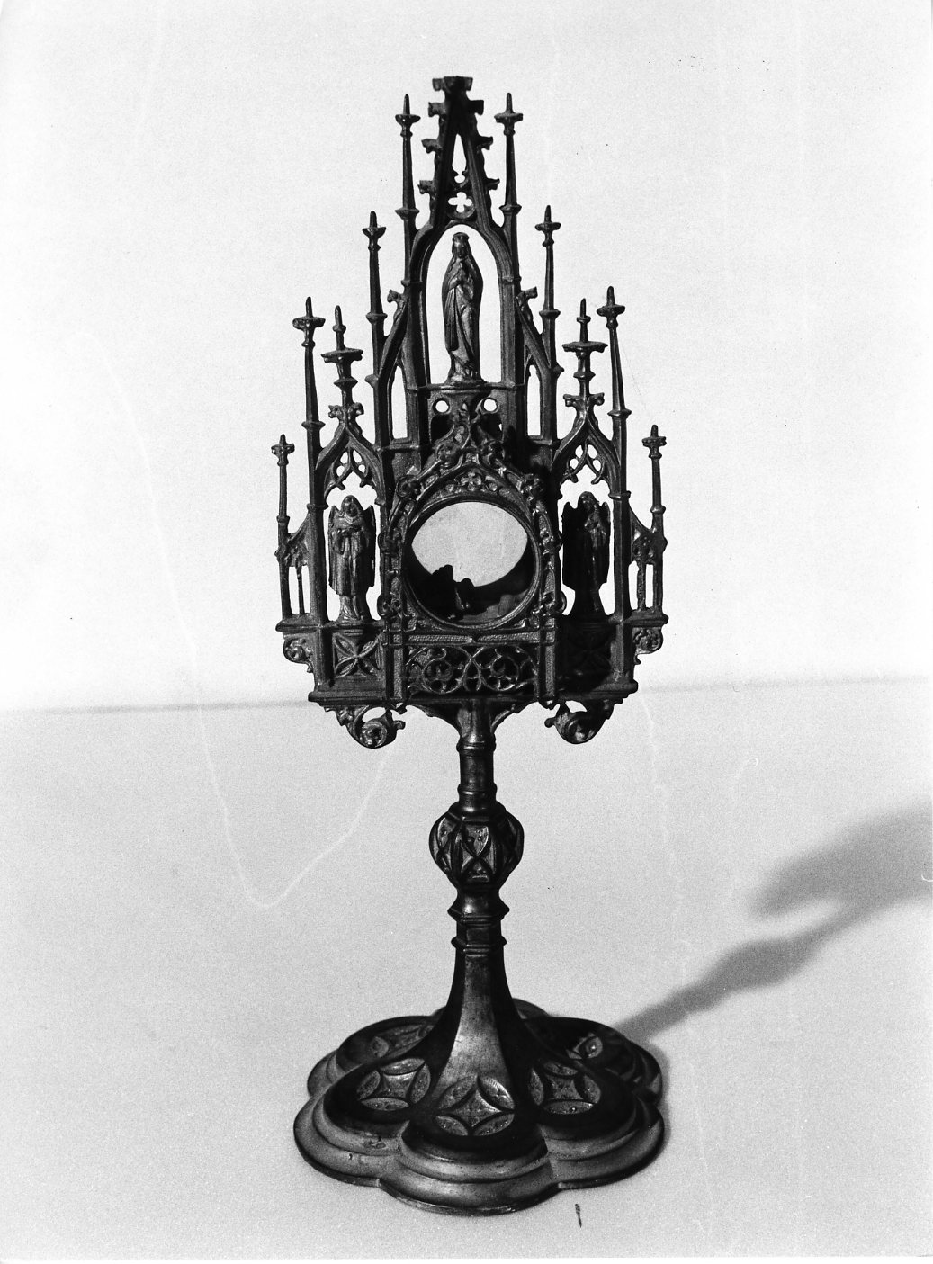 reliquiario - a ostensorio - bottega campana (prima metà sec. XIX)