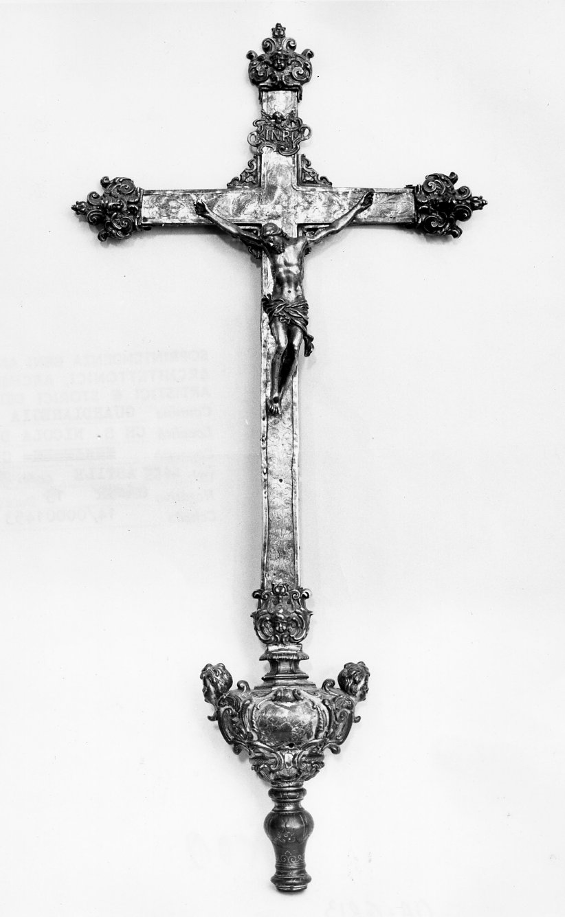 croce processionale - bottega napoletana (sec. XVIII)