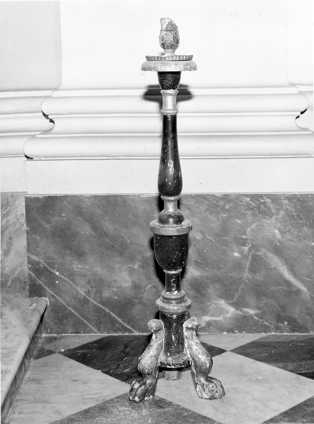 candeliere, serie - bottega molisana (secc. XVIII/ XIX)