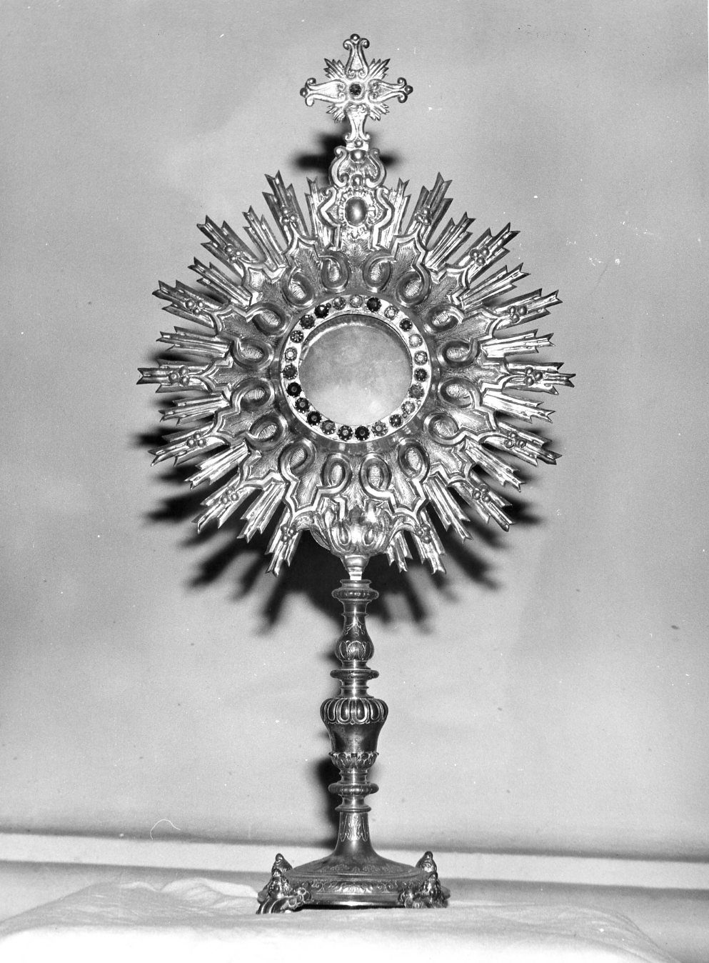 ostensorio - bottega Italia meridionale (secc. XIX/ XX)