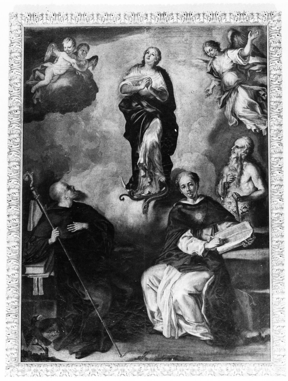 Madonna Immacolata e Santi (dipinto) - bottega Italia meridionale (sec. XVIII)