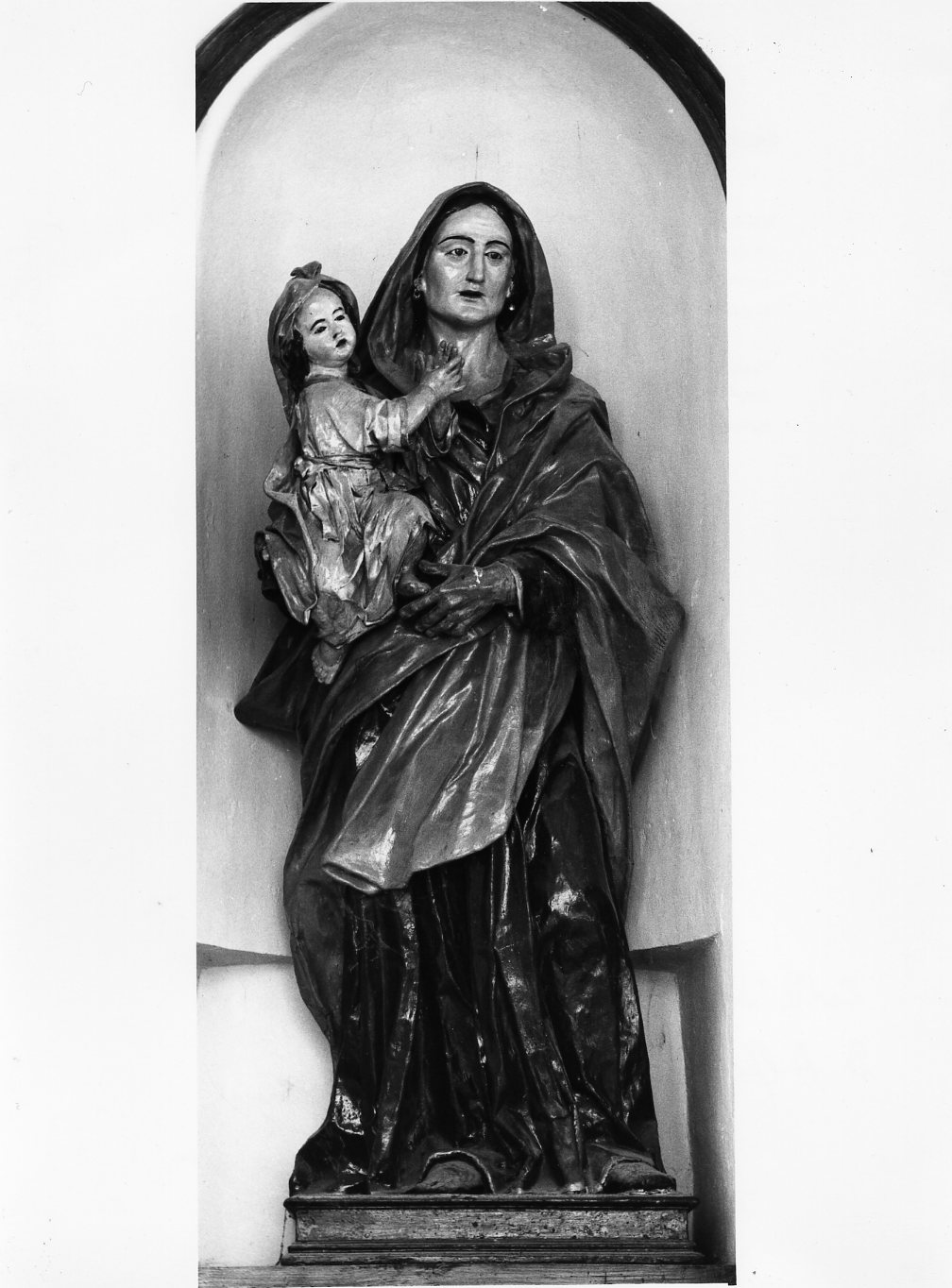 Maria Vergine bambina e Sant'Anna (statua, opera isolata) - bottega Italia meridionale (sec. XVIII)