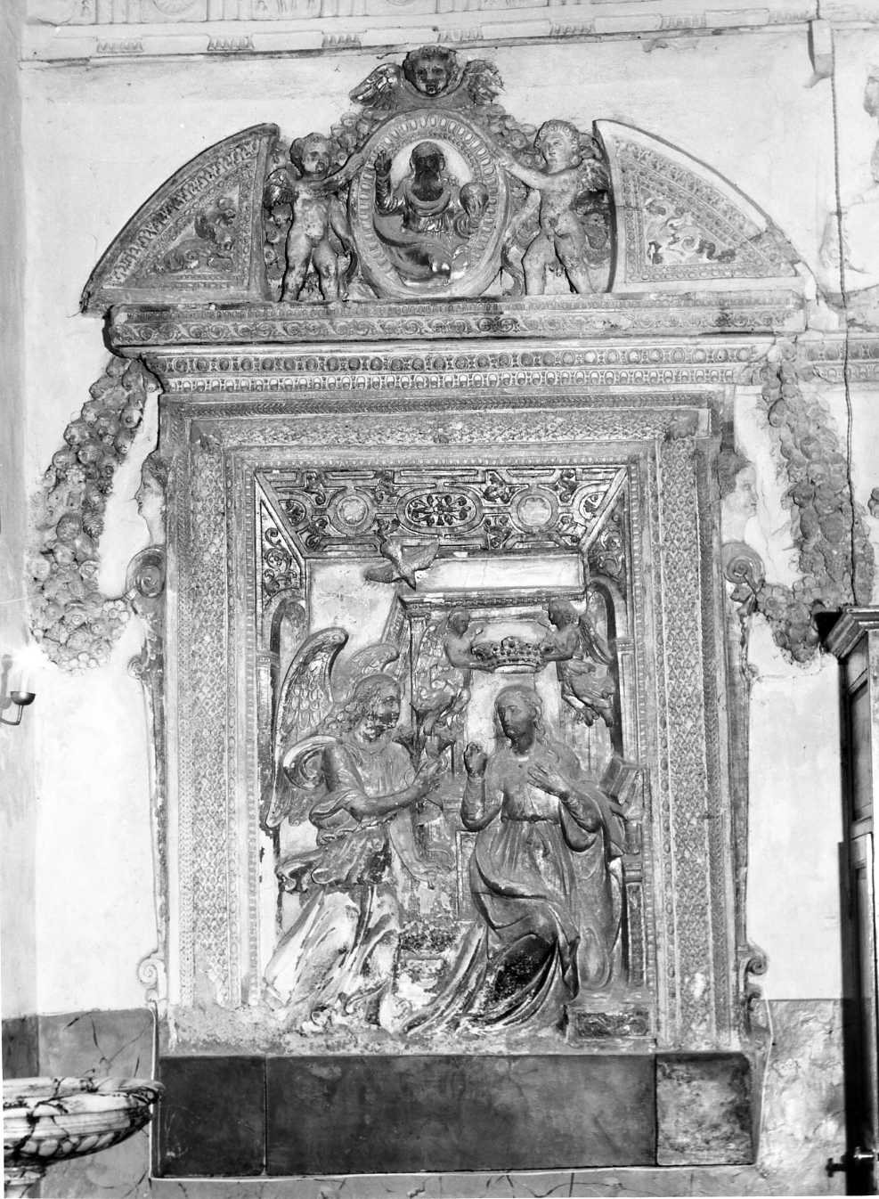 Annunciazione (rilievo) - bottega italiana (seconda metà sec. XVI)