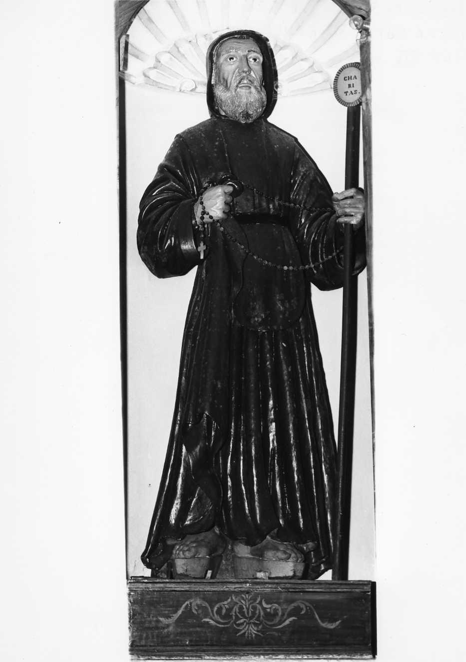 San Francesco da Paola (statua) di Labbate Emilio (fine sec. XIX)