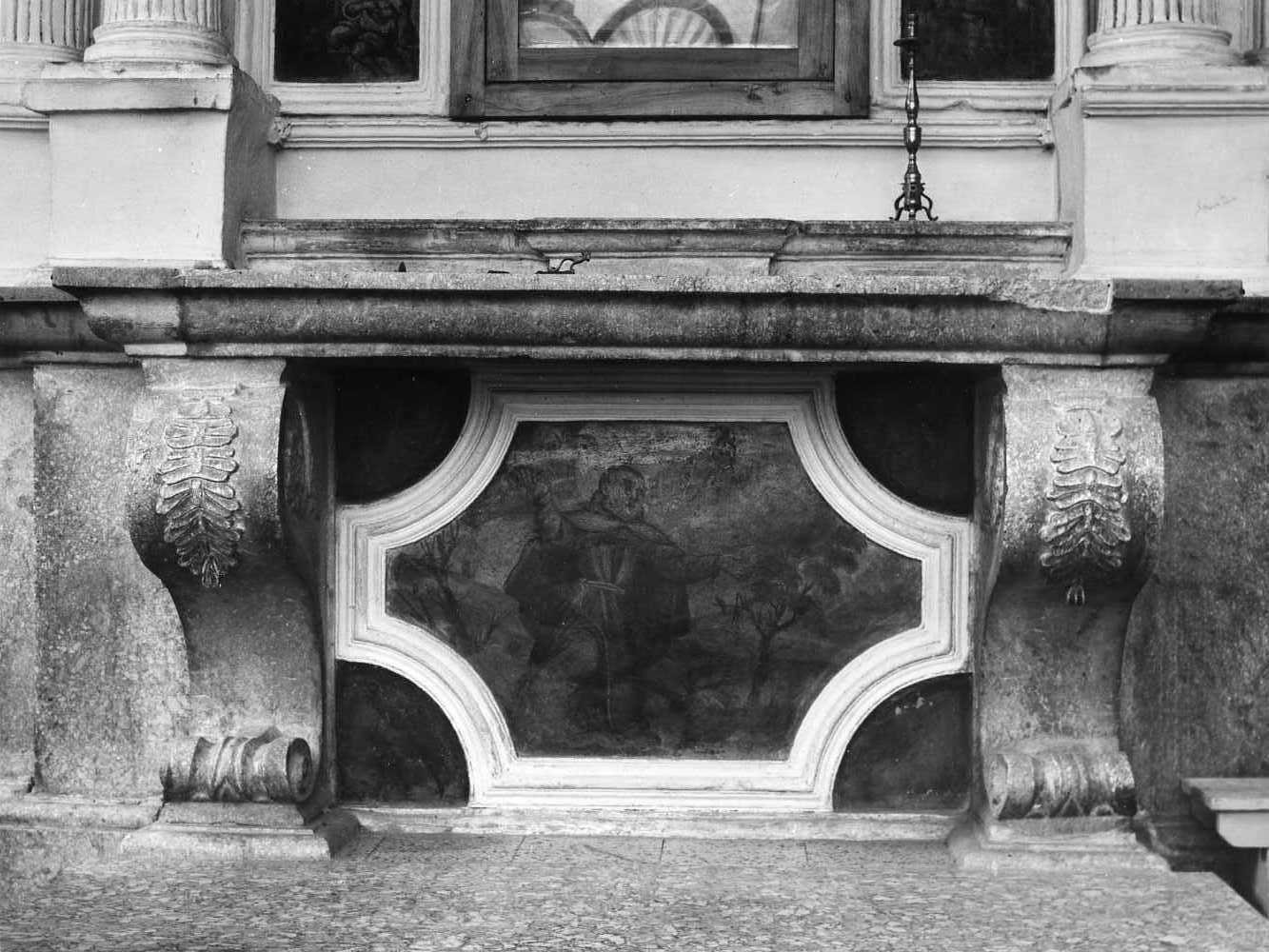 mensa d'altare - bottega italiana (fine/inizio secc. XVIII/ XIX)