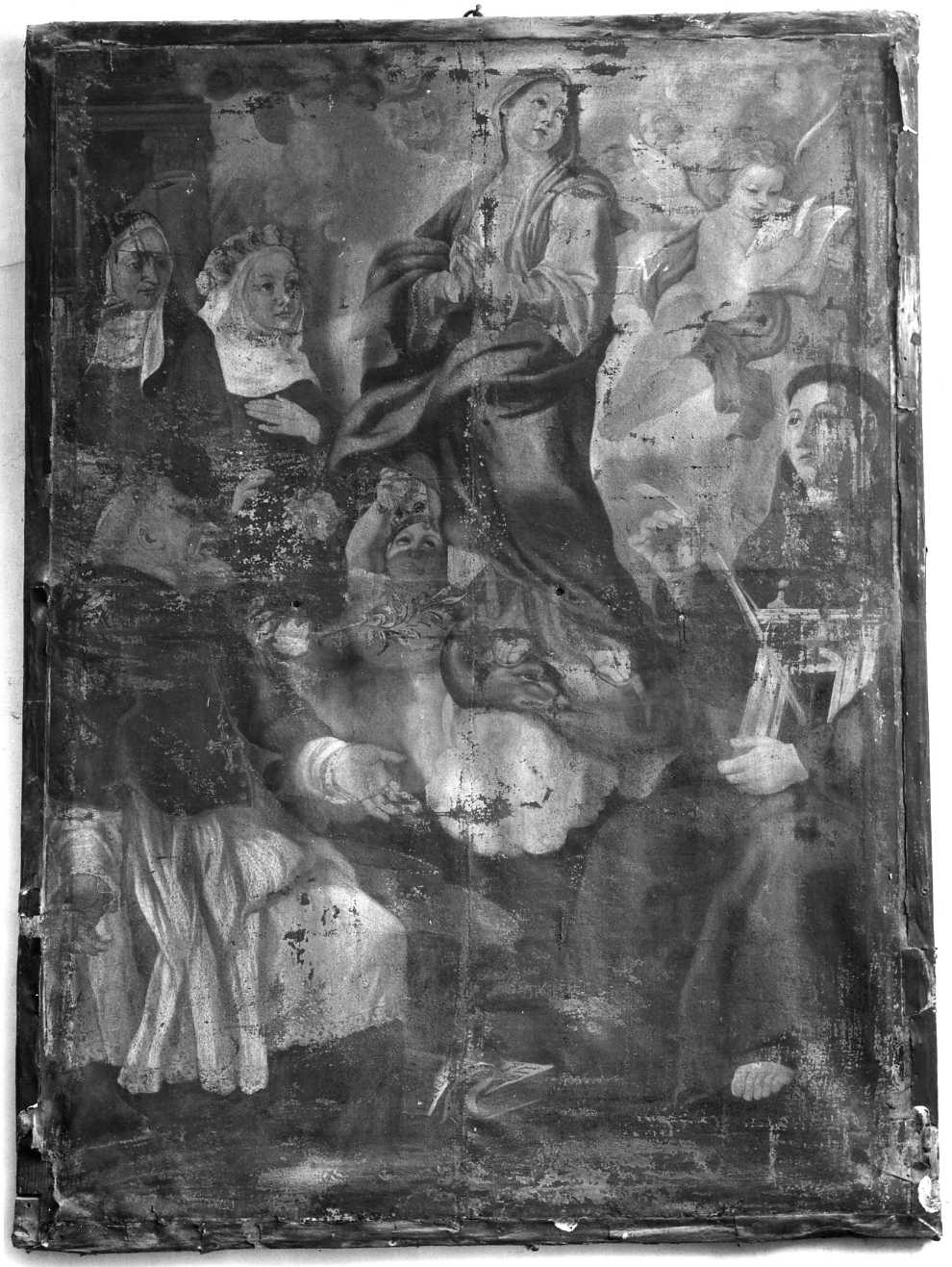 Madonna e Santi (decorazione pittorica) - ambito molisano (sec. XVIII)