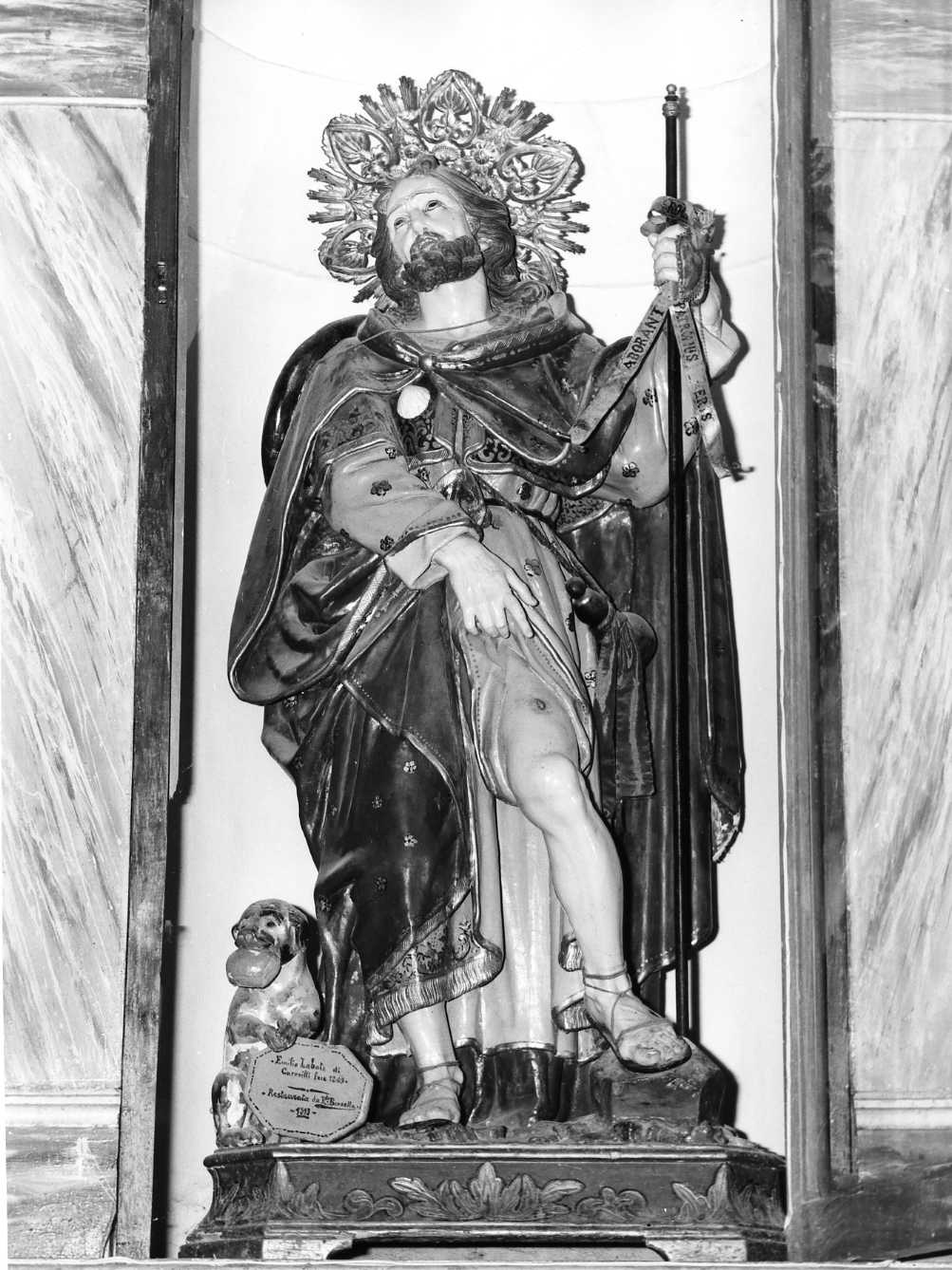 San Rocco (statua) di Labbate Emilio (sec. XIX)